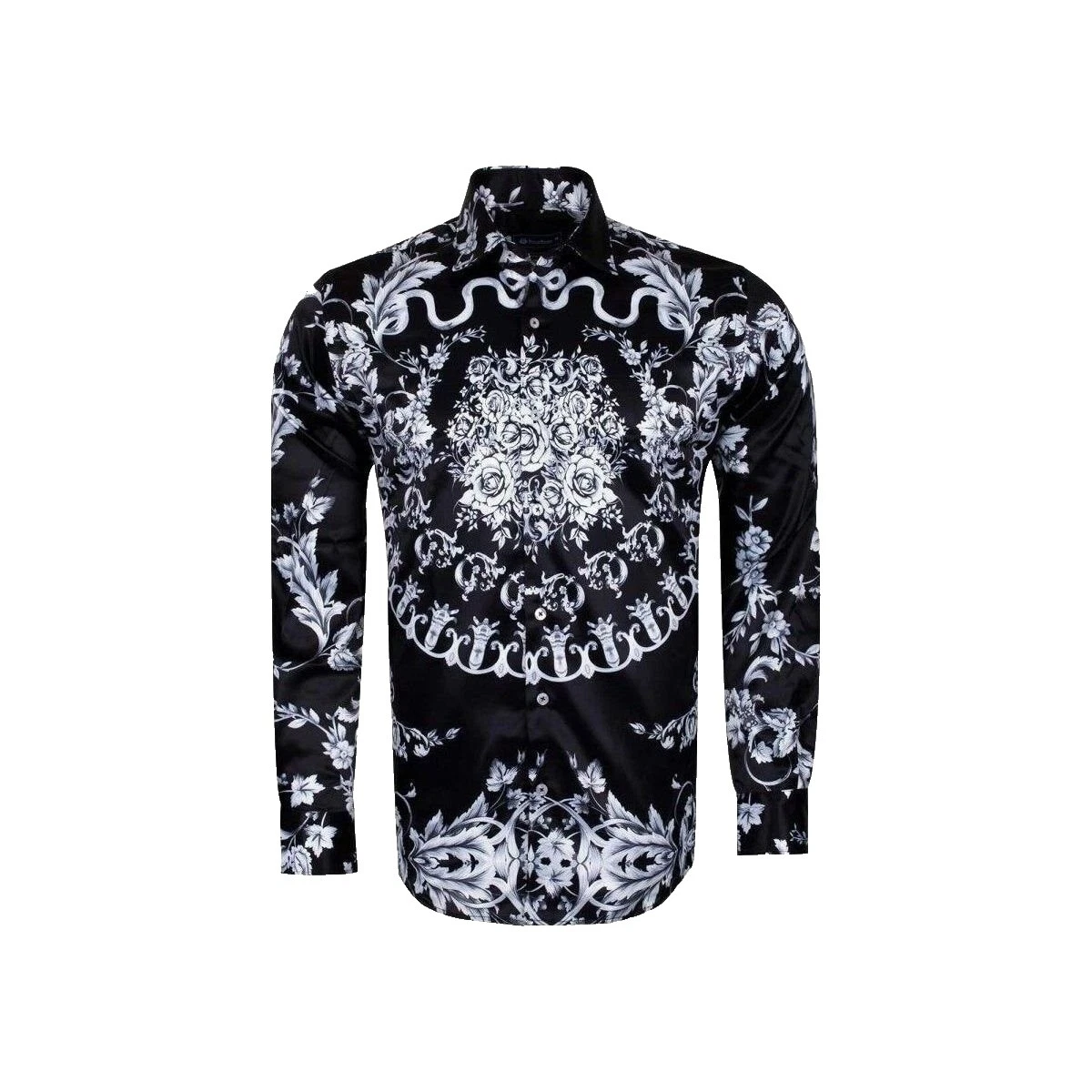 Multicolor Slim Floral Dress Shirts for Men