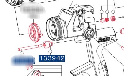 Sata Air Piston Packing Seal and Retainer (133942)