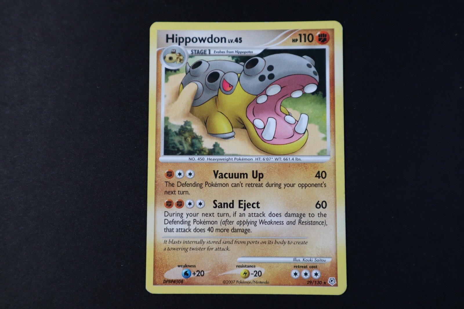 Hippowdon Non Holo Rare Pokemon TCG Card Diamond & Pearl 29/130 Moderate Play