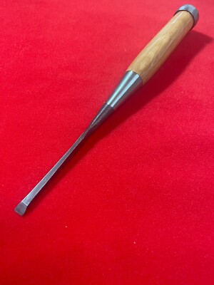 Japanese chisel Bachi nomi  6mm 1/4 in White Steel #2 Kiyogen Wood working tool