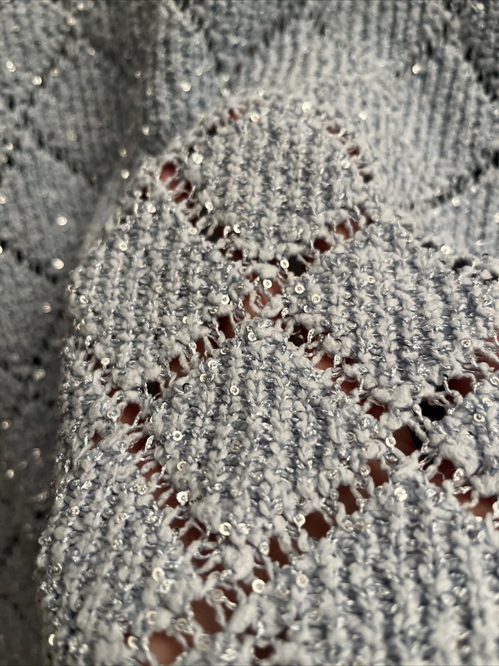 Marc Cain Collection Pale Blue Cardigan With Sparkle Size N2 Uk 10 eBay