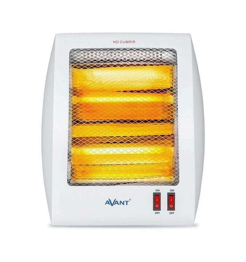 Estufa eléctrica de cuarzo con 2 tubos AV7554 con 400-800W interruptor