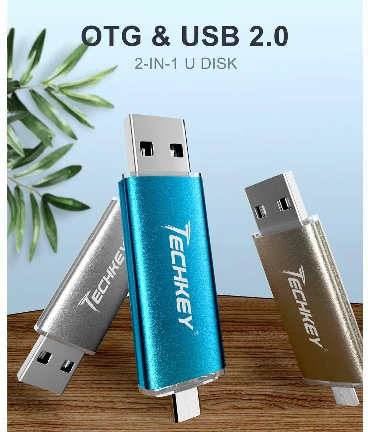 Clé USB 4 Go 2.0 2 en 1 OTG Windows iOS Android Stockage Flash - Photo 2/4