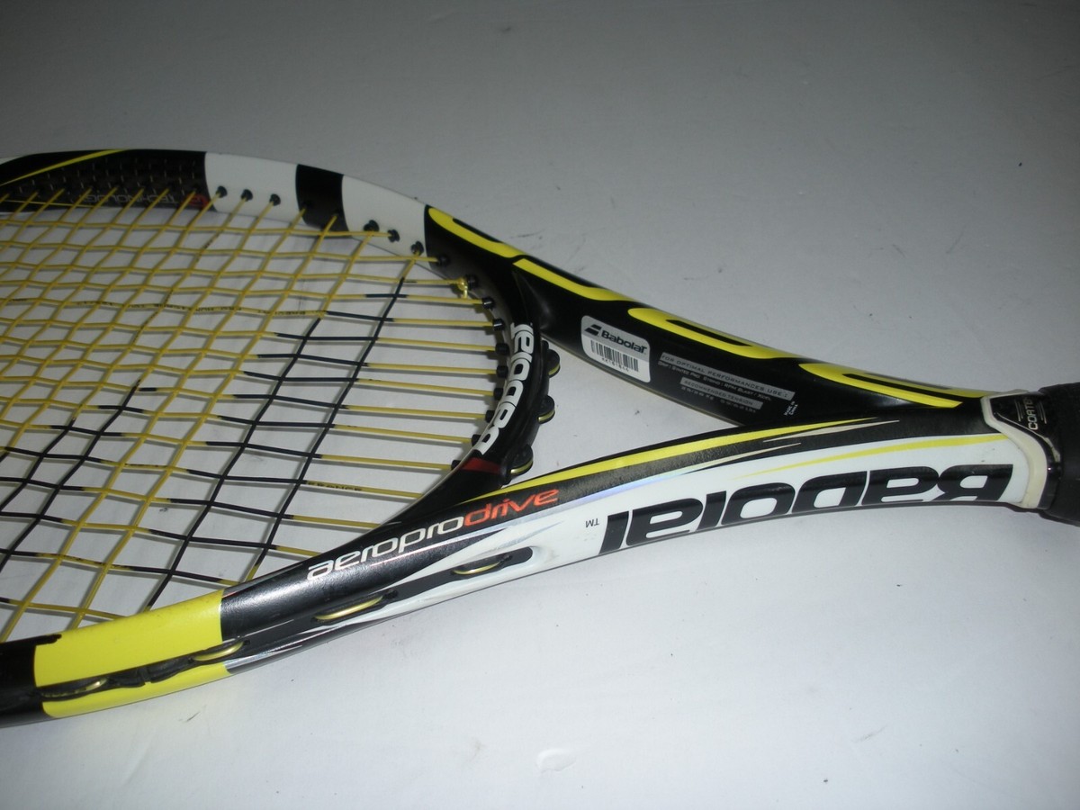 BABOLAT AEROPRO DRIVE MP 100 10.6oz TENNIS RACQUET 4 1/2