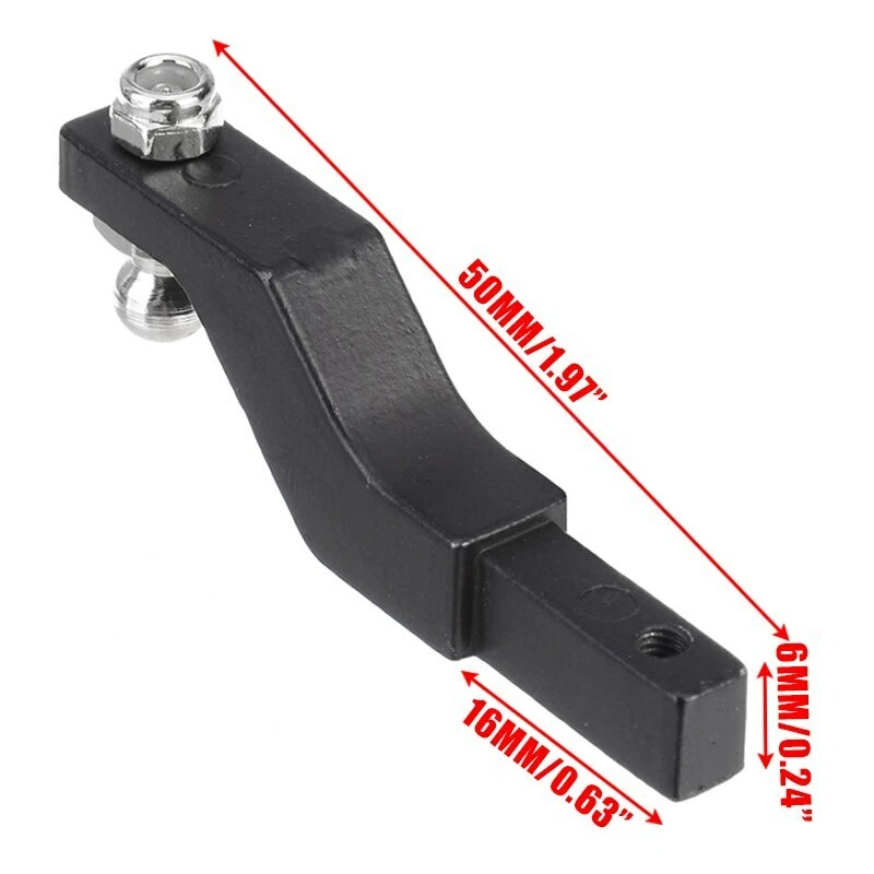 RC 1/10 Scale Metal Bumper Drop Hitch Truck Receiver Rock Crawler Mini Accessory - Image 2 of 4