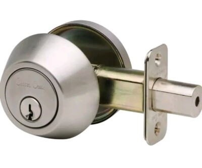 NEW Copper Creek DB2410SS Single Cylinder Standard Deadbolt Satin Stainless