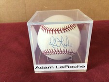 Adam LaRoche Signed OMLB Baseball Autograph.