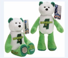 COIN BEAR 20 MISSISSIPPI 9" Bear State Quarter Collectible Ltd Treasure A1 