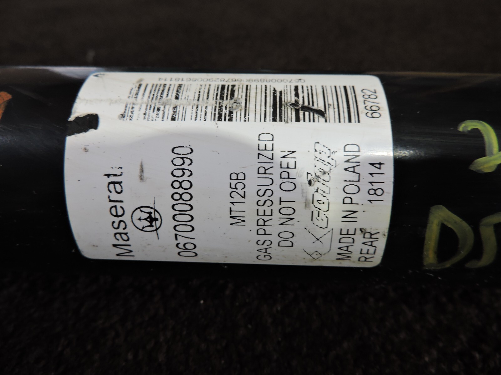 2014-17 MASERATI GHIBLI RWD REAR DRIVER LEFT STRUT SHOCK ABSORBER 6700088990