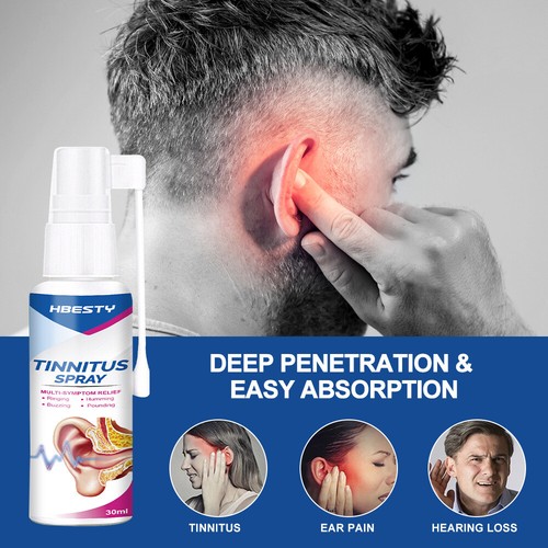 Tinnitus Spray Ear Ringing Relief Relieving Ear Drops Hearing 30ml - Picture 4 of 11