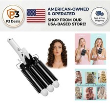 Professional Three Barrel Hair Crimper - Adjustable Temperature 150-210 C