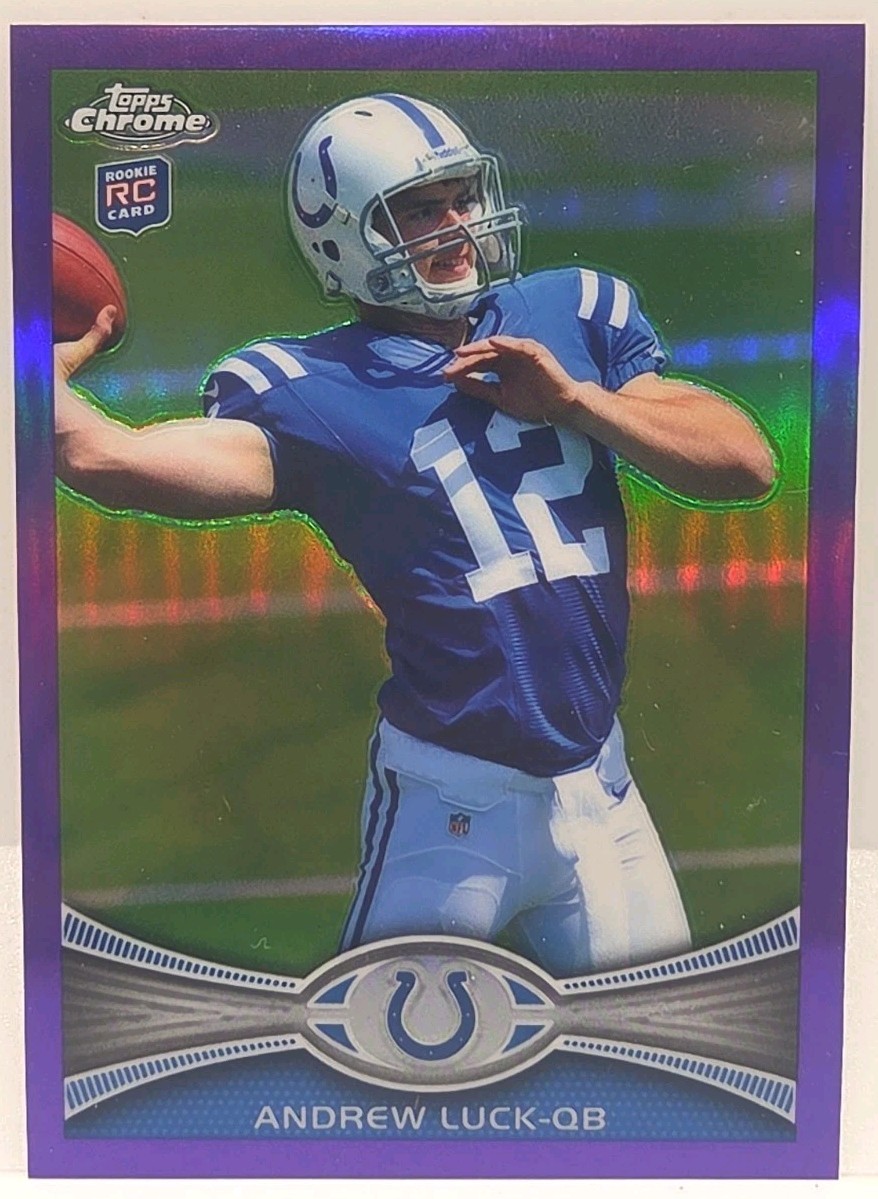 2012 Topps Chrome - Andrew Luck #1 Purple Refractor /499 (RC)