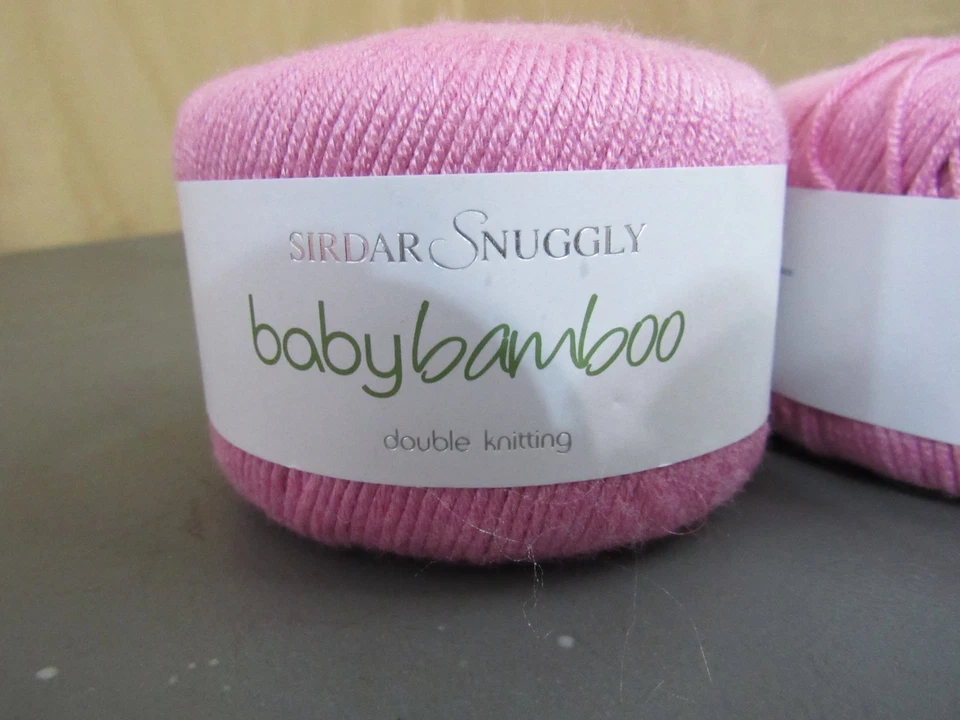 Sirdar Snuggly Baby Bamboo DK yarn 50g/104yd ea, lot of 2 - Image 2 of 4