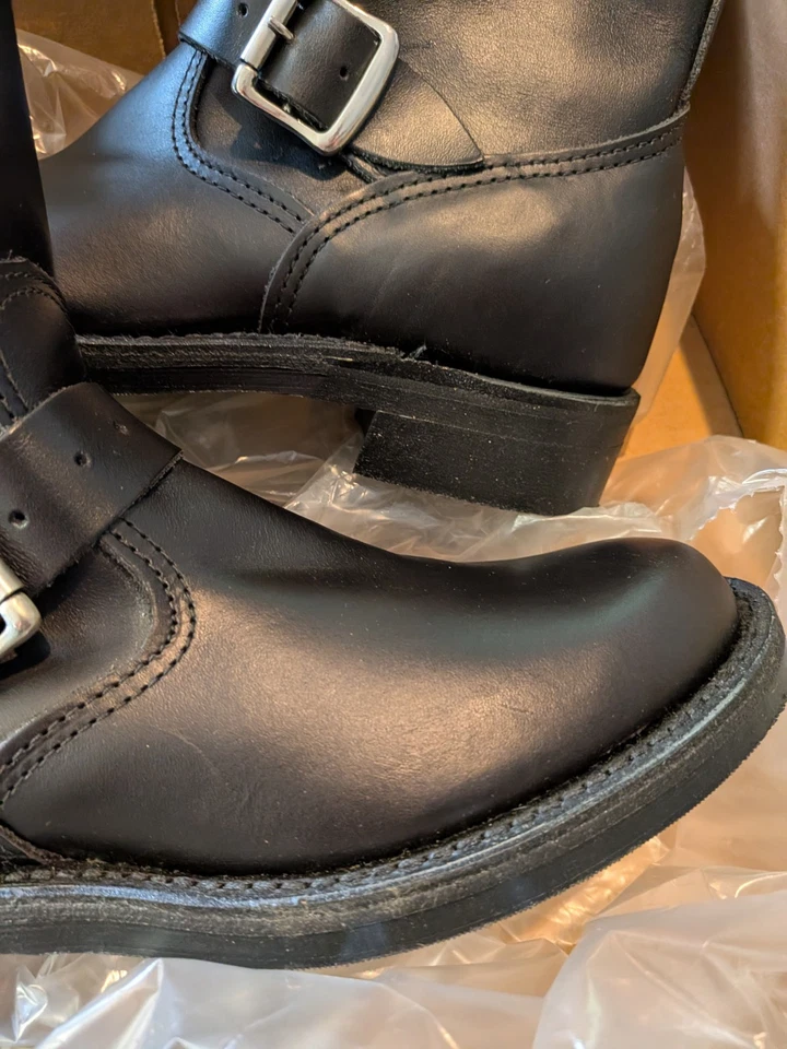 Nuevas botas de cuero negras Chippewa Crazy Horse Engineer 7M para mujer 1901W14 nuevas con etiquetas Foto 4 de 4