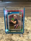 2024  Donruss  Rated Rookie Drake Maye #379 Optic Preview Red & Green Prizm (RC)