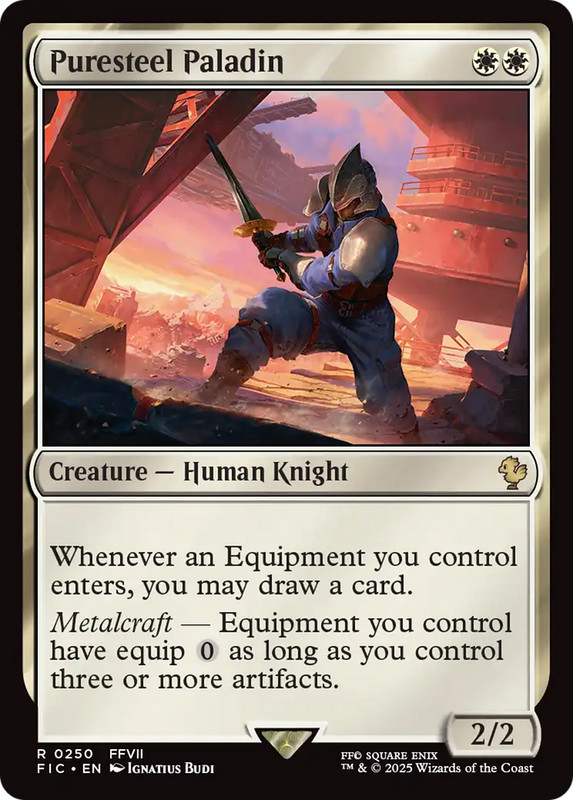 MTG ~ Puresteel Paladin ~ FIC ~ NM