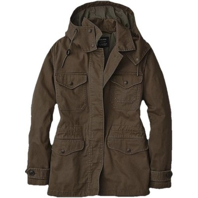 Women's Filson Granite Island Hooded Utility Jacket 20151880 Stone