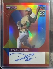 DYLAN LESKO 2022 LEAF VIVID RED XRC ROOKIE 23/35 PADRES