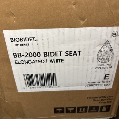 Bio Bidet Bliss BB2000 White Smart Toilet Seat w Remote