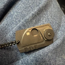 Spyderco Dog Tag Non-Locking Folder C188CFBBKP 1.25" S30V Titanium Folding Knife