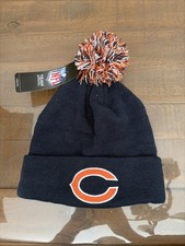 ✅CHICAGO BEARS NFL WINTER KNIT HAT YOUTH KIDS 8-20 BEANIE NWT DARK BLUE