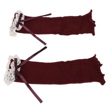 2-Girls Ballet Style Leg Warmers Autumn Winter Knitted Non Slip Stretchy Leg