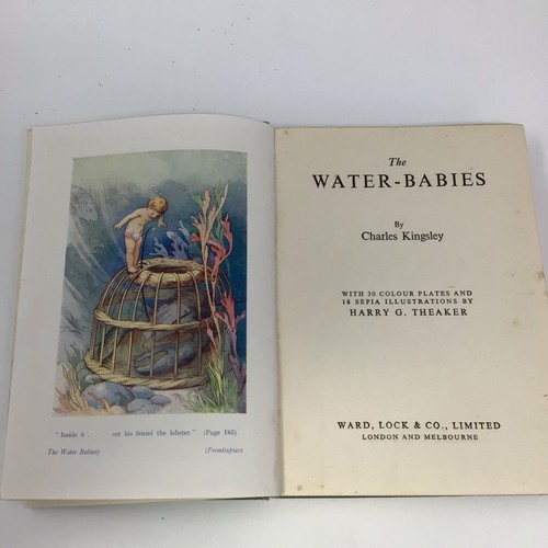 The Water Babies Charles Kingsley HB c1950 x18 Colour Plates H Theaker Ward Lock - Picture 7 of 15