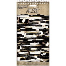 TH94134 Tim Holtz Ideaology Metallic Stickers Spiral Bound Book 354 pieces