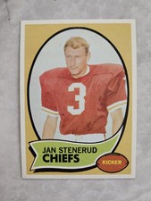 1970 Topps Jan Stenerud #2 Rookie Card HOF NM Kansas City Chiefs. rookie card picture