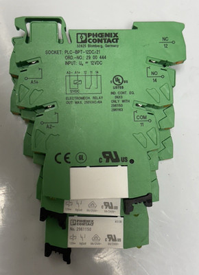 Phoenix Contact PLC BPT 12DC/21 Relay Module 12VDC SPDT 6A   NEW LOC S5