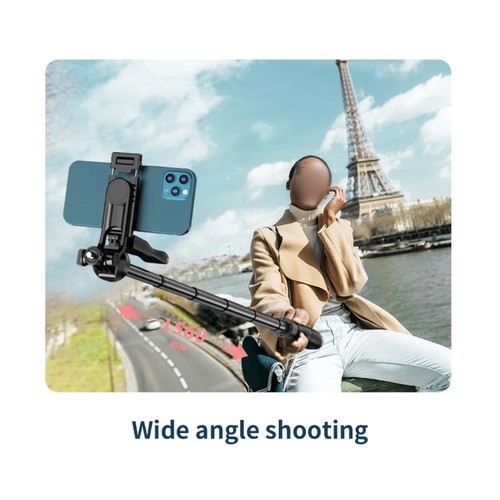 Extendable Smartphone Tripod with Wireless Remote Holder for Phone Video - Photo 3 sur 11
