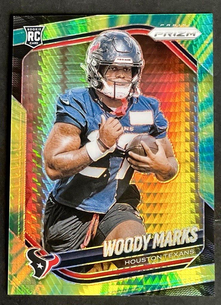 2025 Panini Prizm Woody Marks /200 Rookie Hyper Prizm RC #395 Texans