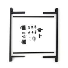 36-60 in. Gate Frame Kit Adjust-A-Gate Steel Hardware Pack Frame Bars Latch Set