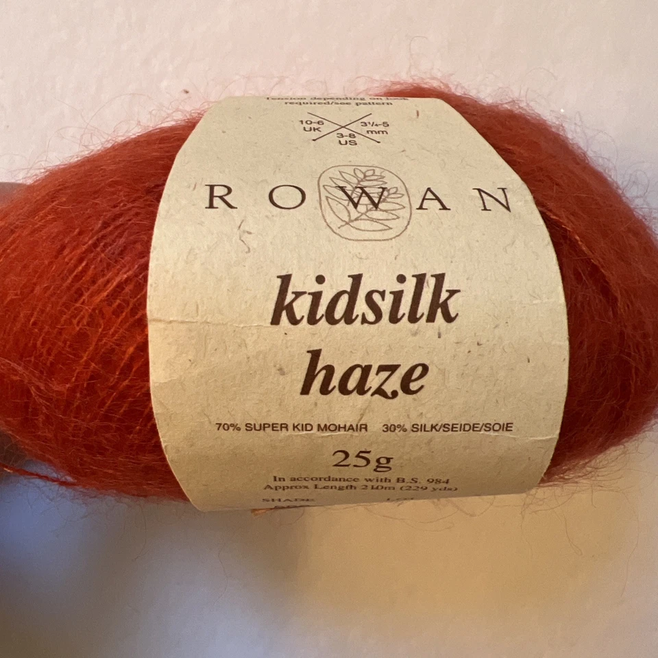 3 Bolas Rowan Kidsilk Haze Hilo 596 Mermelada Super Kid Mohair y Seda Encaje Foto 2 de 4