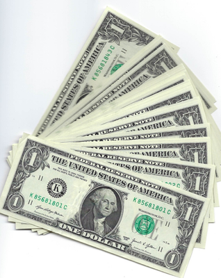 #ad Year Notes 1801 1943 Fancy Serial Number 1 Dollar Bill Crisp Choose 1 Note $7.95