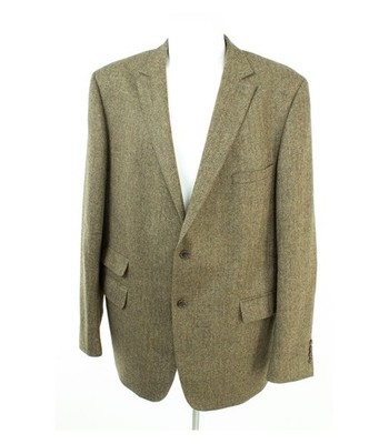 Daniels & Korff Herren Sakko Gr. 116 Ellbogen-Patches Mehrfarbig Wolle Tweed