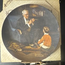 Knowles Norman Rockwell Collector Plate The Tycoon Rockwell Heritage Limited COA