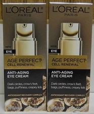 L'Oreal Age Perfect Cell Renewal Anti-Aging Eye Cream  (Lot Of 2)