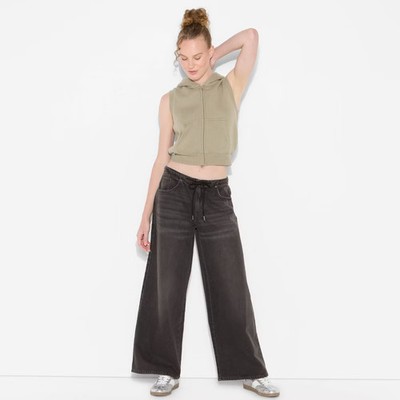 Women's Low-Rise Wide Leg Loose Jeans - Wild Fable