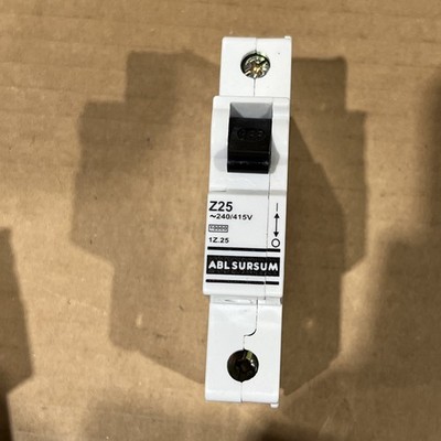  ABL Sursum 1Z.25 Circuit Breaker 1P 25A 240/415V Lot(4) New Free Shipping 