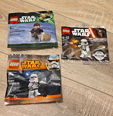 3x Lego Star Wars - Han Solo Hoth, First Order Sergeant & Stormtrooper-Neu & OVP