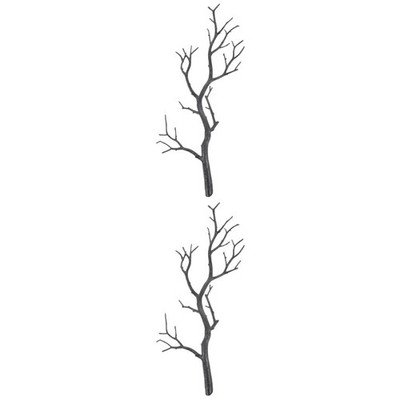 Set of 2 Künstliche Zweige Getrocknete Äste Vase Baumzweig-