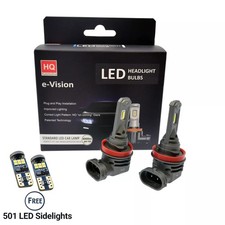 HQ Automotive e-Vision H11 Headlight LED Bulbs for TOYOTA Prius Alpha Hatch 2011