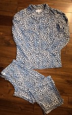 Victoria's Secret Cotton Leopard Print Pajama Set.Size Large