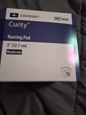 Curity Nursing Pad 5 in Moderate Absorbency White REF 2630 Box of 12