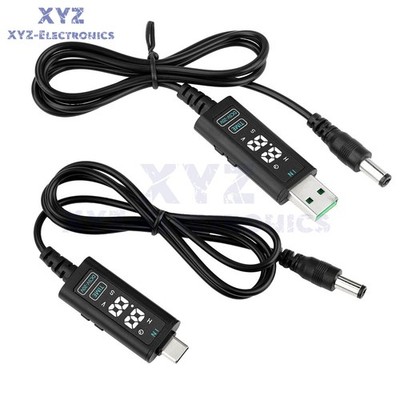 DC 5V12V20V Adjustable Voltage USB Boost Converter Cable PD Decoy Fast Charging