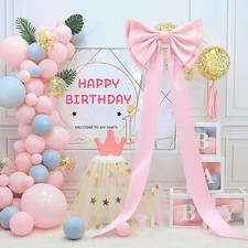 Big Satin Bow Backdrop Themed Room Wall Decor Ormanents Door Wedding Decoration
