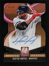 2014 Donruss Elite Signatures Status Gold Die-Cut 5/25 David Ortiz Auto HOF uk2