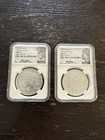 2023 P Morgan And Peace Silver Dollar Set NGC MS70 First Day Of Issue Ryder Sig.