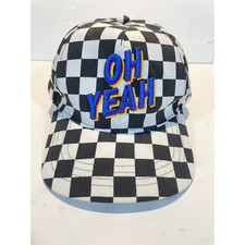 Checkerboard Oh Yeah skater baseball hat 365 kids Garanimals skateboarding 80s s